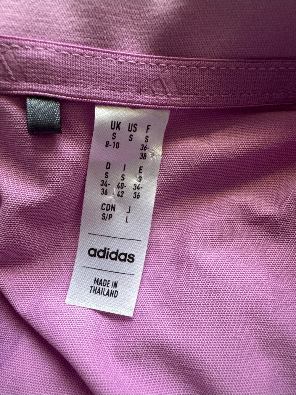 adidas Lavender Sleeveless Polo Tennis Dress with Black Logo - Picture 2 of 3